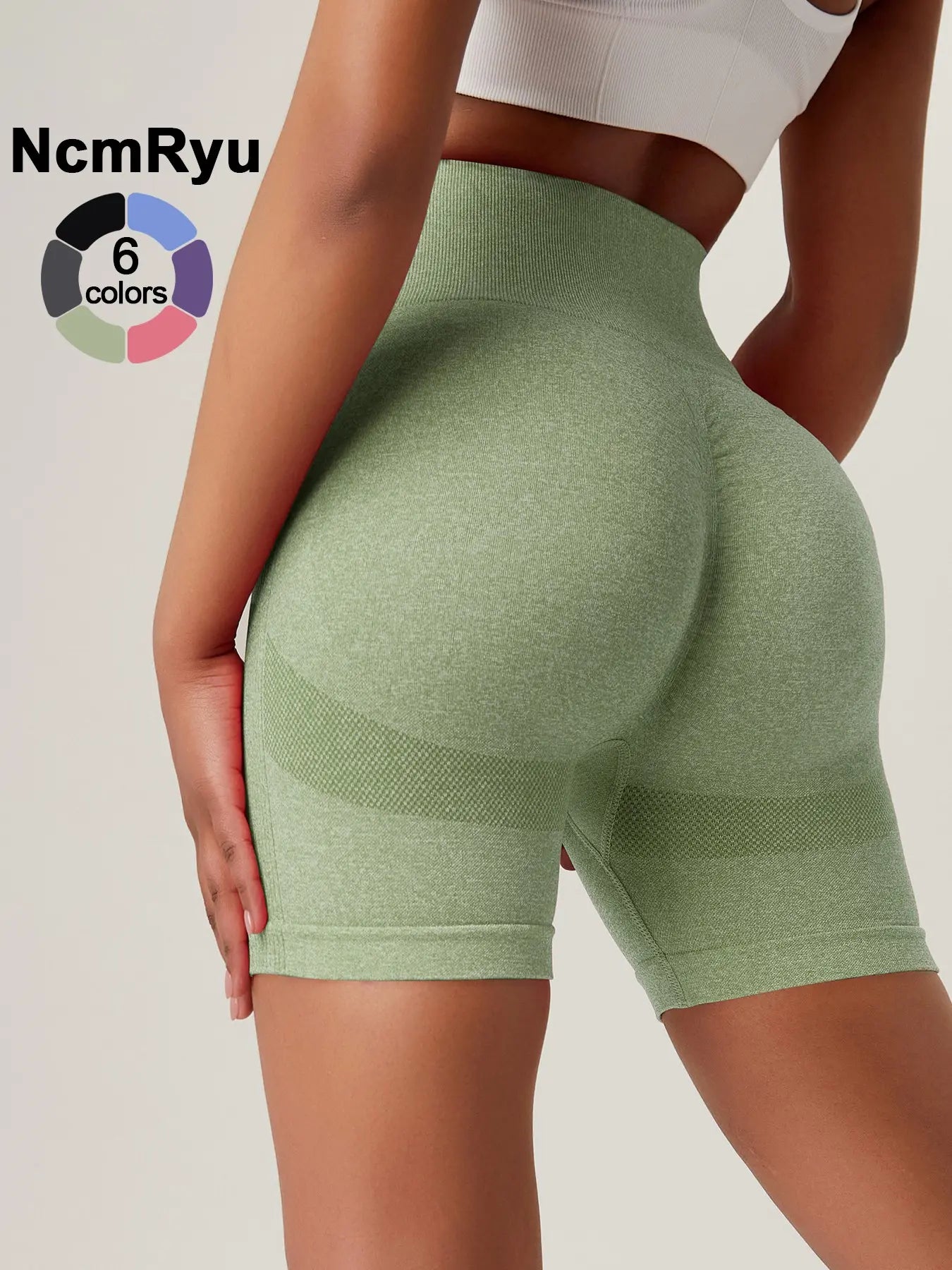 Women'S High Waist Workout Stretch Shorts Butt Lifting Tummy Control Ruched Booty Smile Yoga Short Pants High Waisted Shorts Athletic Wear Shorts Sport Shorts