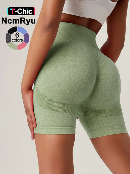 Women'S High Waist Workout Stretch Shorts Butt Lifting Tummy Control Ruched Booty Smile Yoga Short Pants High Waisted Shorts Athletic Wear Shorts Sport Shorts