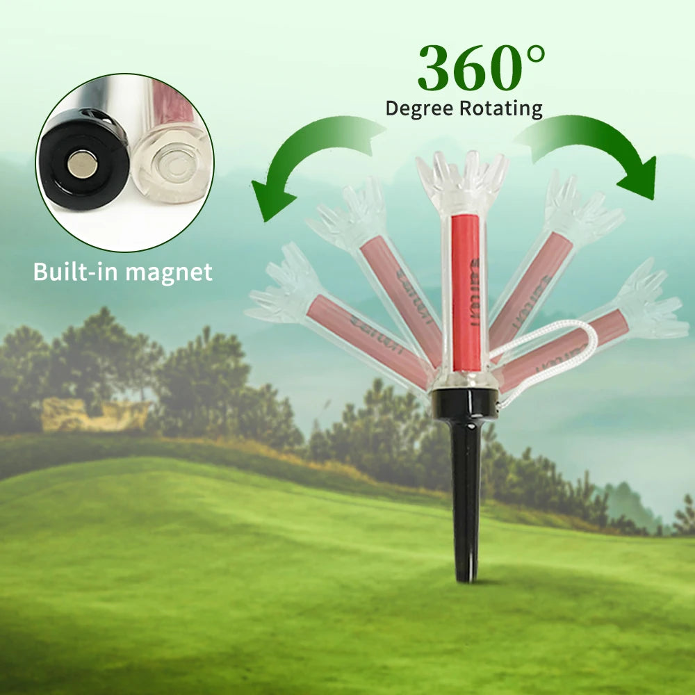 5Pcs Golf Tee,With Magnetic Plastic Golf Tee, 3 Sizes (79Mm/85Mm/90Mm), 360Degree Bounce New Gift,Golf Training Practice