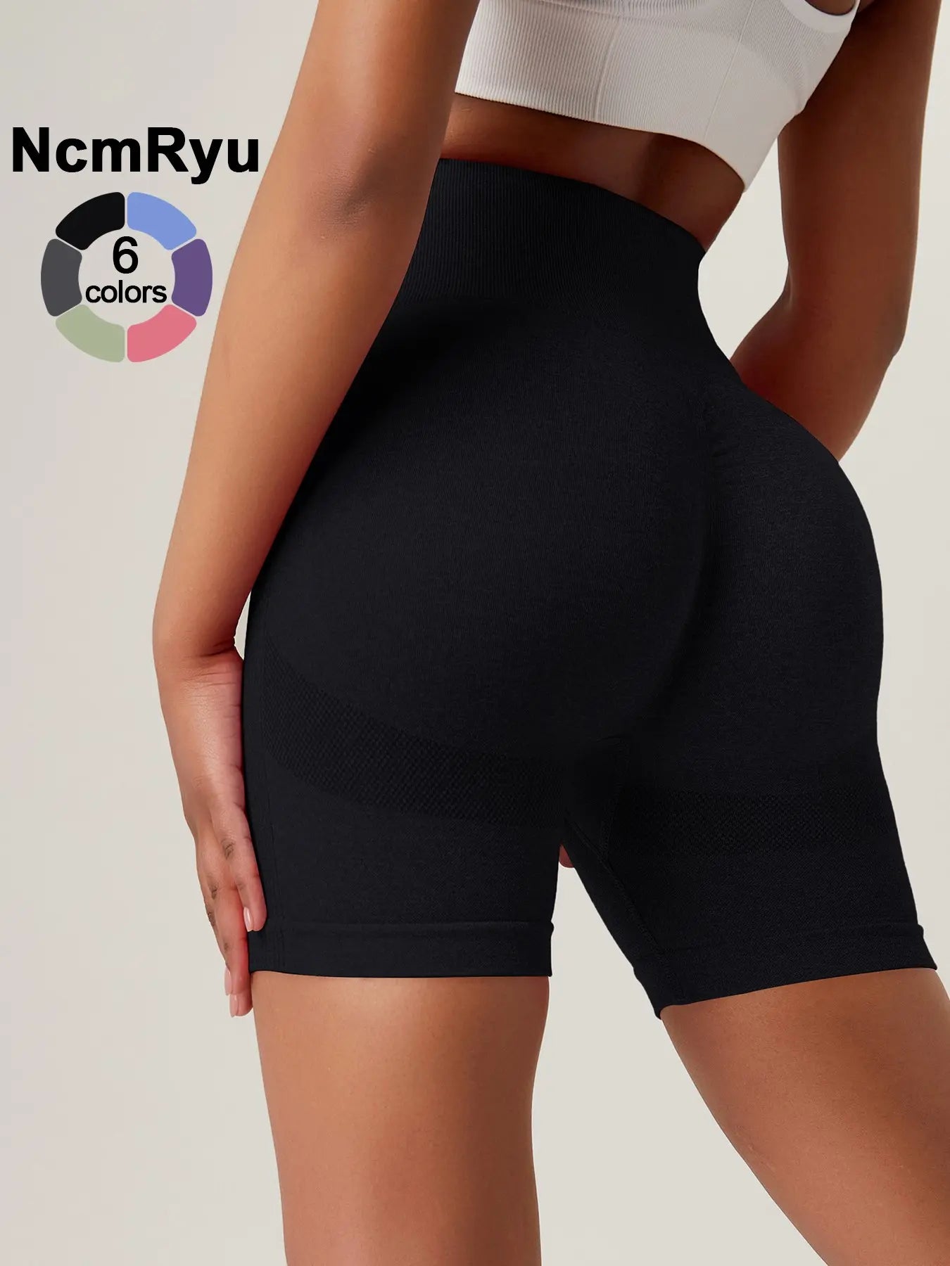 Women'S High Waist Workout Stretch Shorts Butt Lifting Tummy Control Ruched Booty Smile Yoga Short Pants High Waisted Shorts Athletic Wear Shorts Sport Shorts