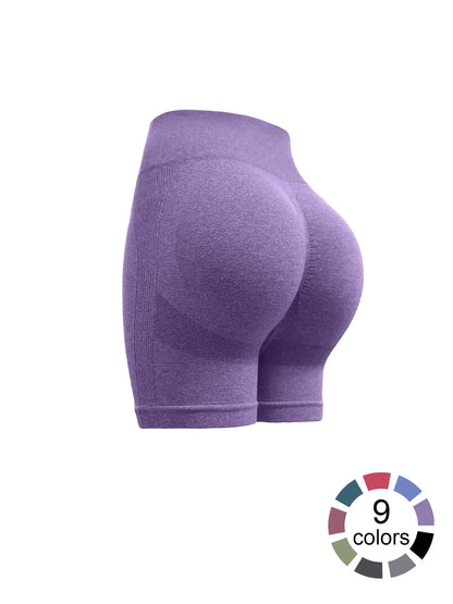 Women'S High Waist Workout Stretch Shorts Butt Lifting Tummy Control Ruched Booty Smile Yoga Short Pants High Waisted Shorts Athletic Wear Shorts Sport Shorts